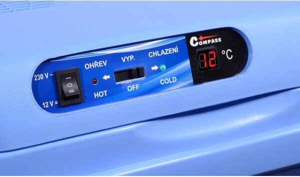 Chladící box s displejem 48W/230/12V 25 l modrá