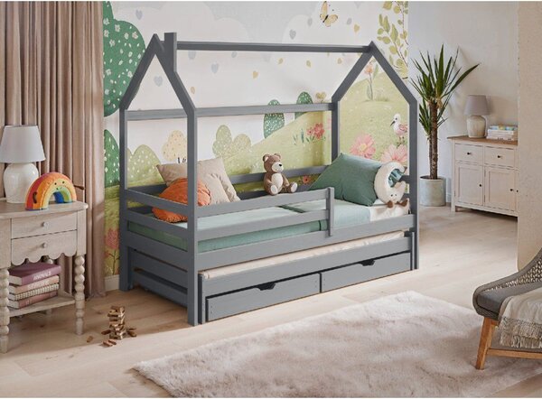 Legno Dětská rozkládací postel Disney šedá Rozměr (cm): 80x160