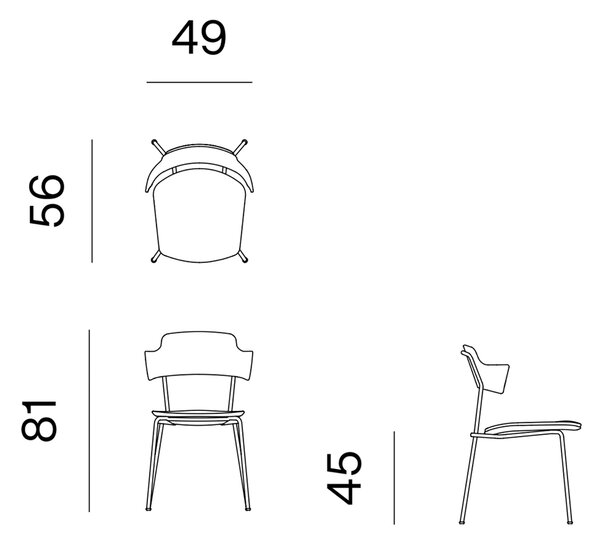 Designové židle Unstrain Plywood Armchair