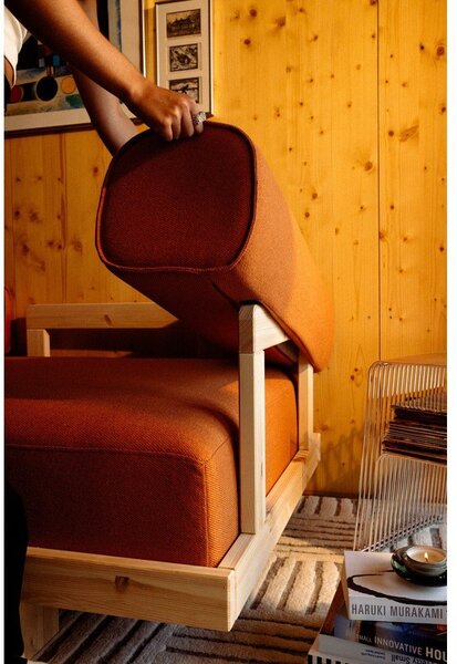 Oranžová pohovka 214 cm Stay – Karup