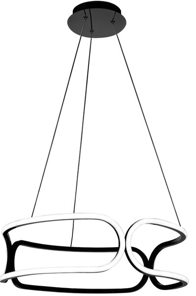 Toolight - LED závěsné svítidlo + dálkové ovládání APP790-CP TRIO BLACK, černá, OSW-07901