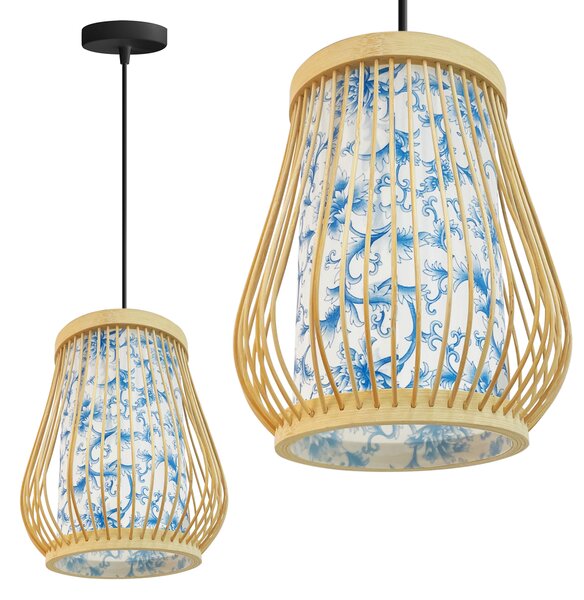 Toolight Toolight, závěsné svítidlo 1xE27 APP1577-5C, přírodní hnědá, OSW-03617
