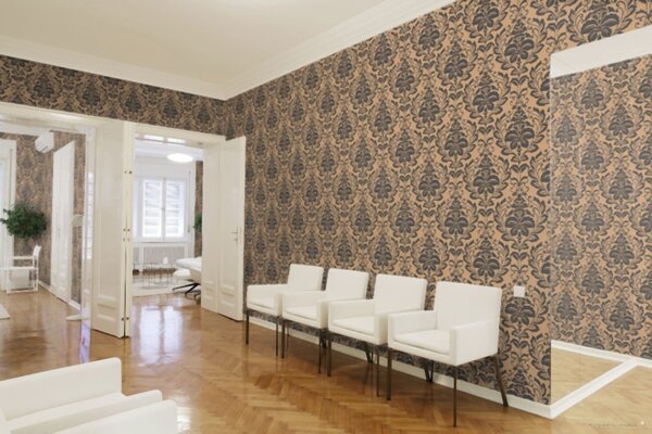A.S. Création | Vliesová tapeta na zeď Attractive 36910-4 | 0,53 x 10,05 m | zlatá, černá