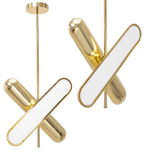 Toolight - LED závěsné svítidlo APP832-CP, zlatá, OSW-01049