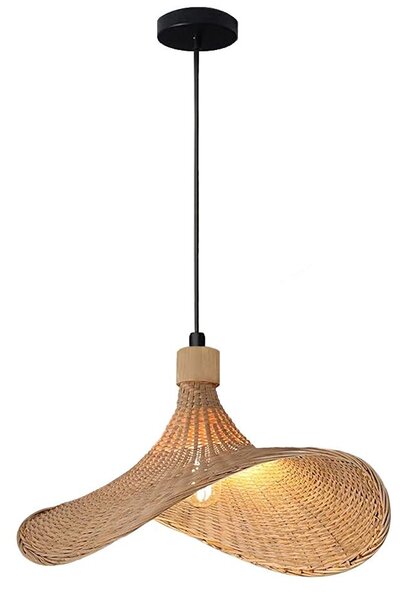 Toolight Toolight, bambusové závěsné svítidlo 30cm 1xE27 APP1642-1CP, přírodní hnědá-černá, OSW-05140