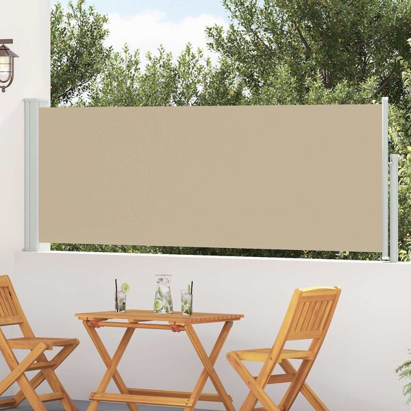 VidaXL Zatahovací boční markýza / zástěna na terasu 100 x 314 cm [42035286] Barva: Hnědá