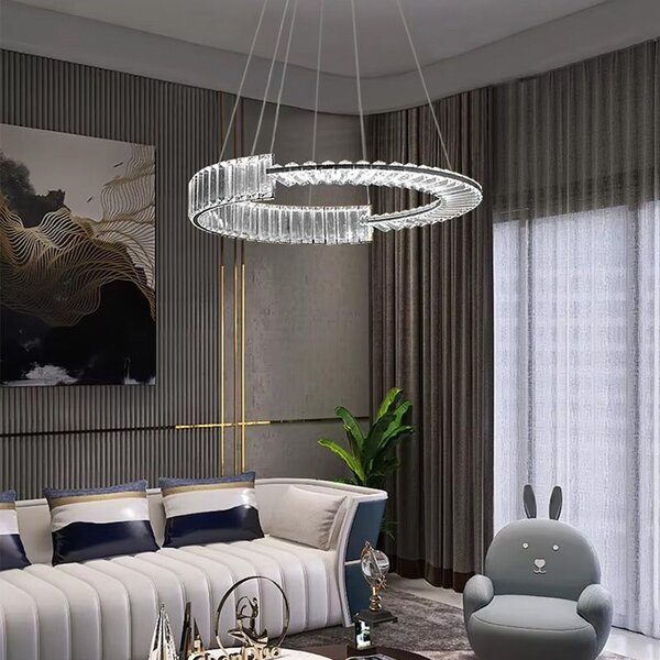 Toolight Toolight, LED křišťálové osvětlení 60cm, APP1529-CP60, chromová, OSW-06401