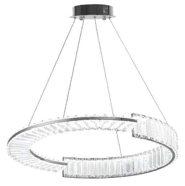 Toolight Toolight, LED křišťálové osvětlení 60cm, APP1529-CP60, chromová, OSW-06401