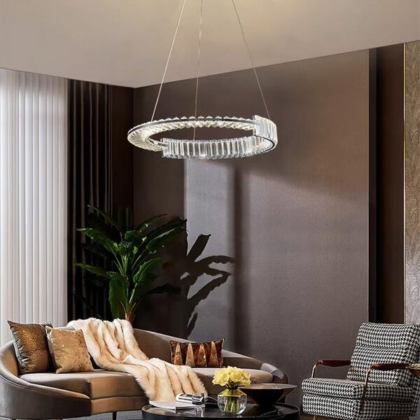 Toolight Toolight, LED křišťálové osvětlení 60cm, APP1529-CP60, chromová, OSW-06401