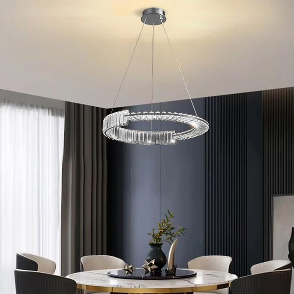 Toolight Toolight, LED křišťálové osvětlení 60cm, APP1529-CP60, chromová, OSW-06401