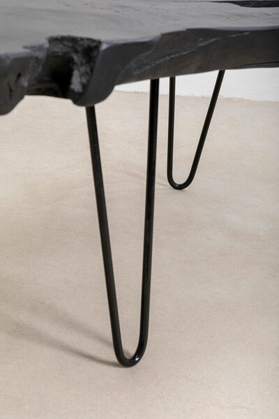 KONFERENČNÍ STOLEK, černá, dřevo, kov, 100/40/40 cm Ambia Home - Konferenční stolky, Online Only