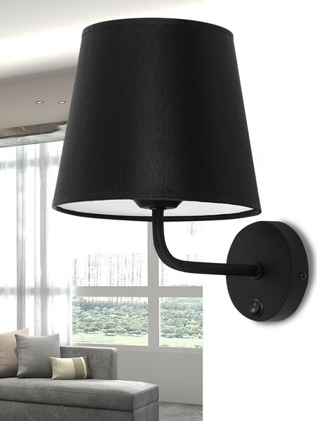 Toolight Nástěnné osvětlení Retro APP1612-1W black