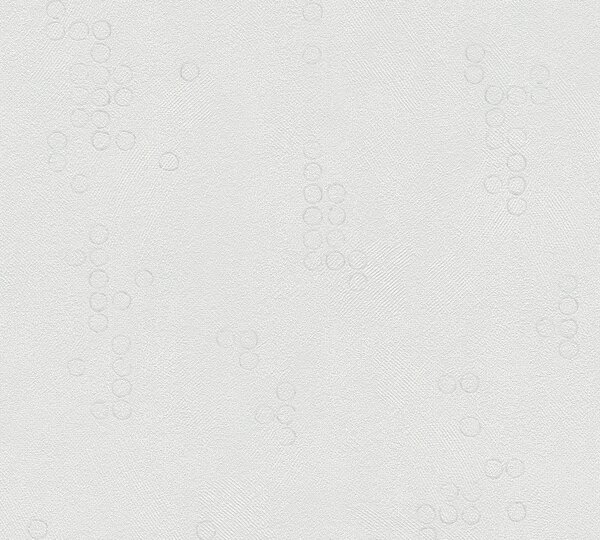 A.S. Création | Vliesová tapeta na zeď Attractive 37763-4 | 0,53 x 10,05 m | bílá, šedá