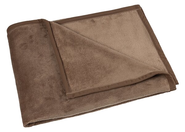 BELLATEX Přikrývka Korall micro Kávová 100x150 cm