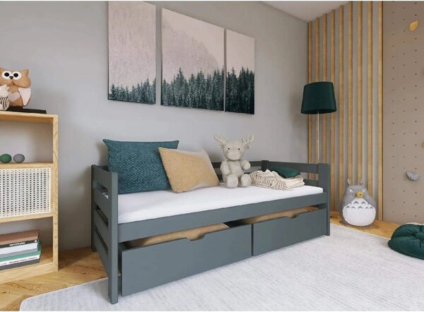 Legno Dětská postel Erik grafit Rozměr (cm): 80x160