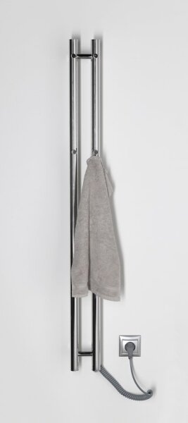 Sapho - Elektrický sušák ručníků PAPINADO 40W 120x11 cm lesklý chrom