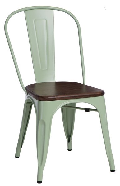 Židle Paris Wood ořech zelená