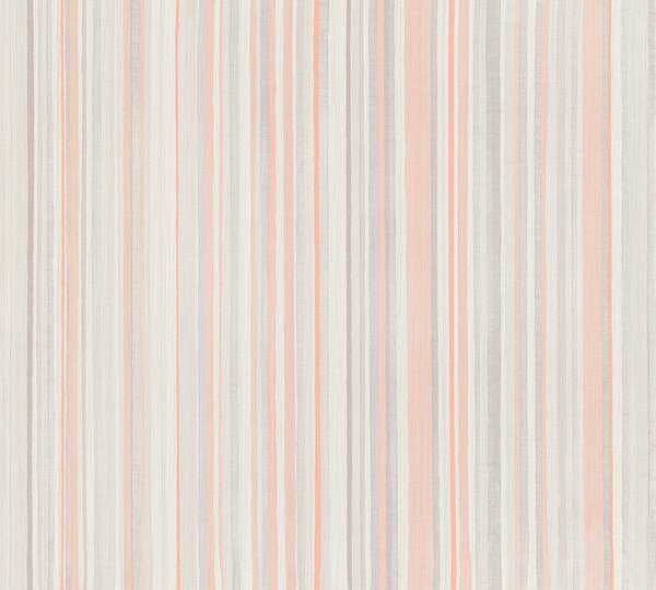 A.S. Création | Vliesová tapeta na zeď Attractive 37817-2 | 0,53 x 10,05 m | bílá, oranžová, šedá