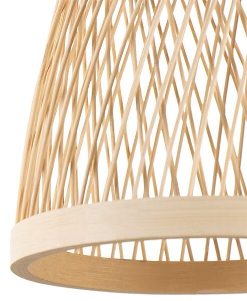 Toolight Natural, závěsné stropní svítidlo 1xE27 APP1637-1CP, přírodní hnědá, OSW-05107