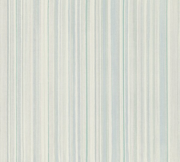 A.S. Création | Vliesová tapeta na zeď Attractive 37817-4 | 0,53 x 10,05 m | zelená, modrá, šedá