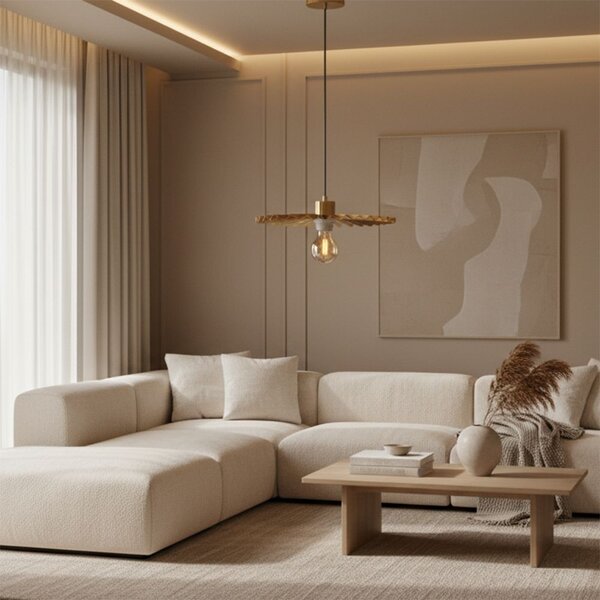Toolight Stropní moderní svítidlo APP1354 OLD GOLD 30 cm
