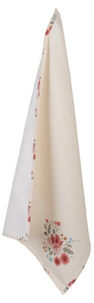 Bavlněná utěrka s květy Little Rose Collection – 50x70 cm