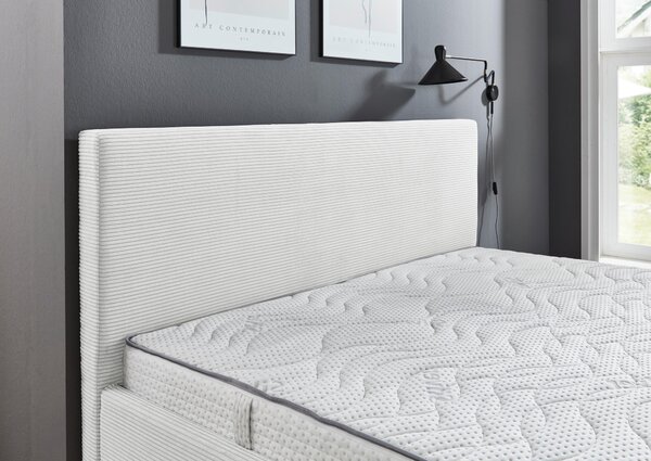 ČALOUNĚNÁ POSTEL, 140/200 cm, přírodní barvy Boxxx - Postele s úložným prostorem, Online Only