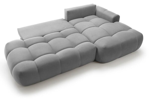 Rohová sedací souprava Ombre (P) (šedá + černá)