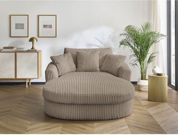 Taupe manšestrové křeslo Belem – Bobochic Paris