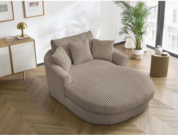Taupe manšestrové křeslo Belem – Bobochic Paris