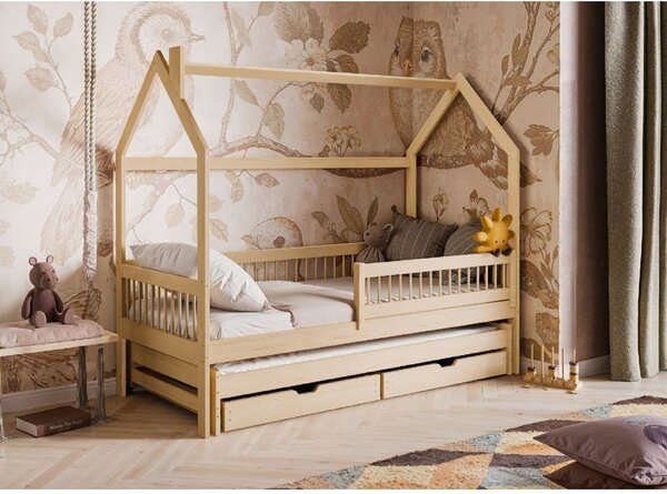 Legno Dětská rozkládací postel Pipa borovice Rozměr (cm): 80x160
