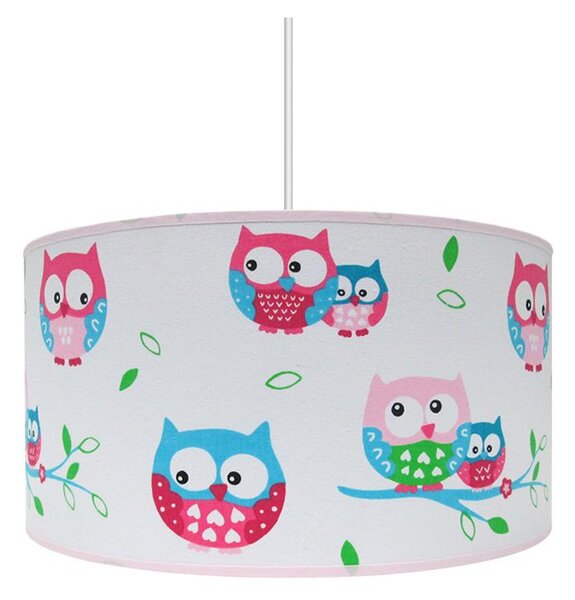 Dětský lustr OWLS 1xE27/60W/230V bílá