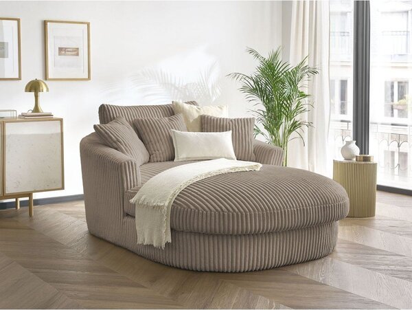Taupe manšestrové křeslo Belem – Bobochic Paris