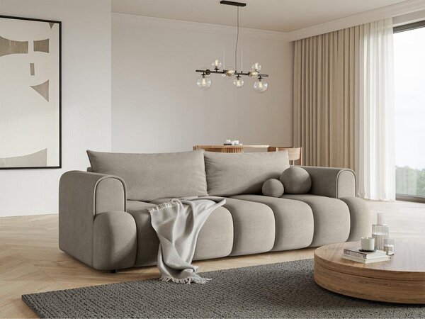 Pohovka trojsedačka Didier (šedá + černá). Akce -15%