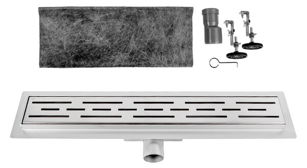 BPS-koupelny Sprchový odtokový žlab DL01 CLASSIC G2 HYD-2646 50 cm, satén