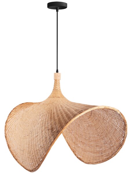 Toolight Boho, závěsné svítidlo 1xE27 APP1577-5C, přírodní hnědá, OSW-03800