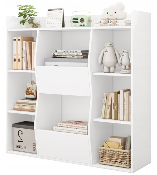 Regál Rebiko 106 cm x 104 cm x 30 cm bílý