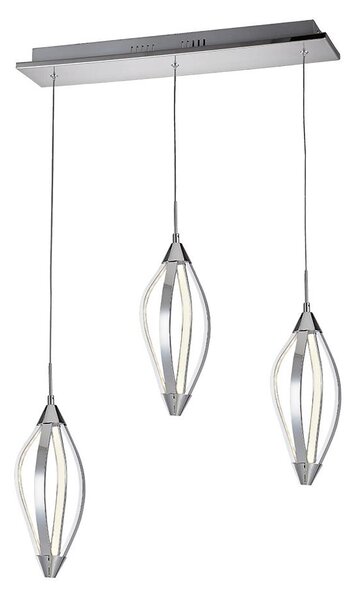 LUXERA 61306 - LED Lustr na lanku SAKURA 3xLED/13,2W/230V