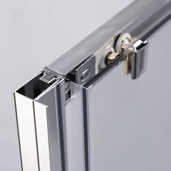 BPS-koupelny Čtvercový sprchový kout HYD-SK102B 90x90 chrom/transparent + vanička HYD-SSV-RIKO černá