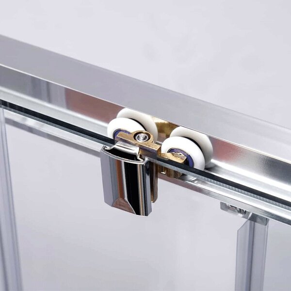 BPS-koupelny Čtvercový sprchový kout HYD-SK102B 90x90 chrom/transparent + vanička HYD-SSV-RIKO černá