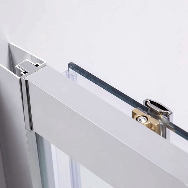 BPS-koupelny Čtvercový sprchový kout HYD-SK102B 90x90 chrom/transparent + vanička HYD-SSV-RIKO černá