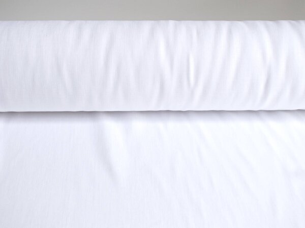 Snový svět Lehká bílá lněná látka 120 g/m2