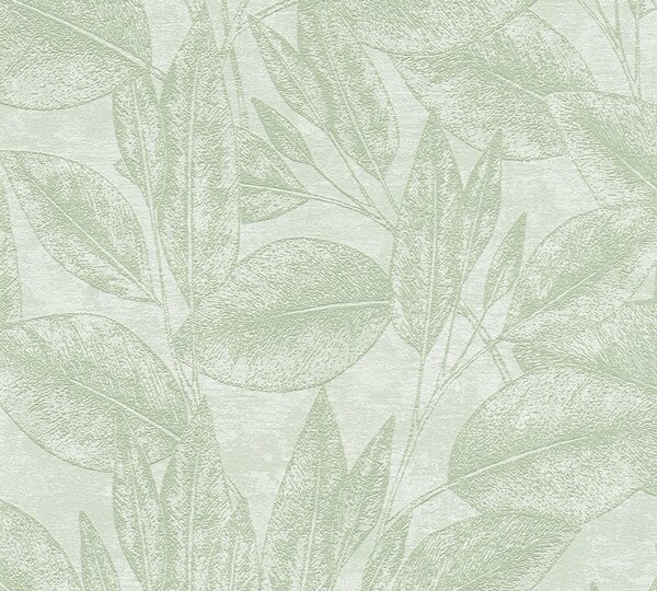 A.S. Création | Vliesová tapeta na zeď Attractive 37836-3 | 0,53 x 10,05 m | zelená, bílá