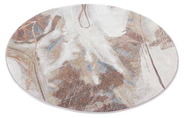 Kulatý koberec Ragolle Argentum 63529 7270 béžový hnědý Rozměr: průměr 160 cm