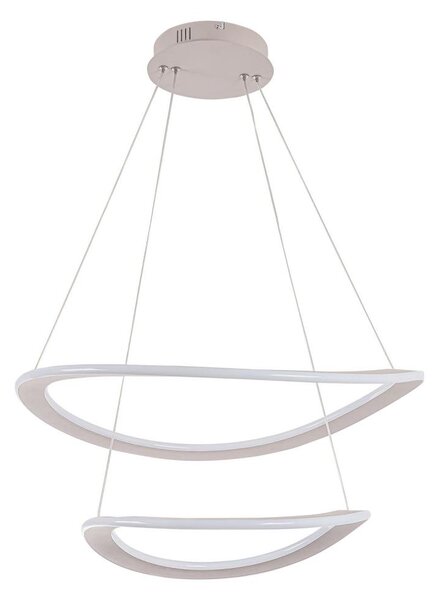 LED Lustr na lanku CASHMERE LED/75W/230V pr. 59,5 béžová