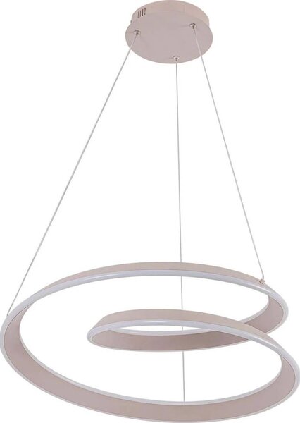 LED Lustr na lanku CASHMERE LED/75W/230V pr. 60 cm béžová