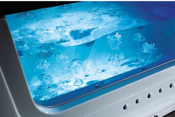 BPS-koupelny Hydromasážní vana HYD-NE912BL 170x90 ČERNÁ s ohřevem vody