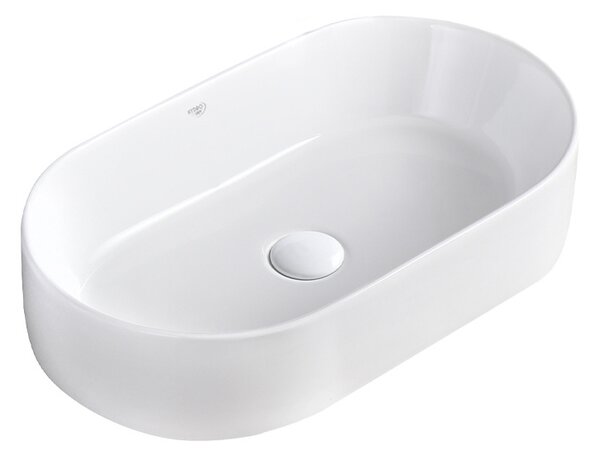 BPS-koupelny Keramické umyvadlo na desku HYD-NI-WH-460 46x31,5 cm, bílé
