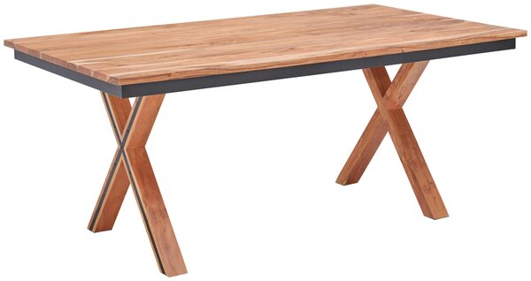 JÍDELNÍ STŮL, akácie, přírodní barvy, černá, 180/100/76 cm Livetastic - Online Only jídelní stoly, Online Only