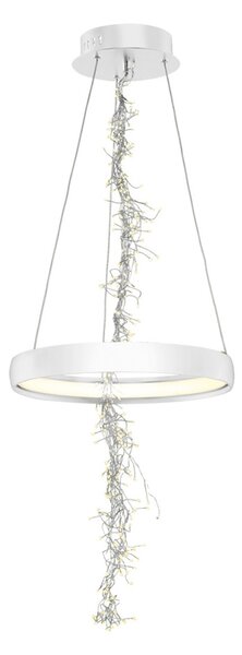LED Lustr na lanku SPARK LED/35W/230V bílá